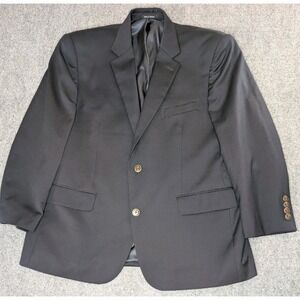 Joseph & Feiss Gold Classic Fit 100% Wool Two Button 44S Navy Blue Blazer